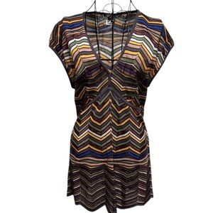 Missoni Multicolor Chevron Mini Dress